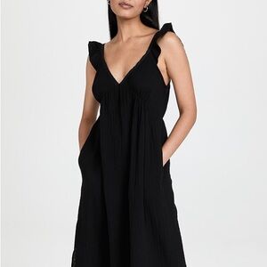 Xirena black gauze dress